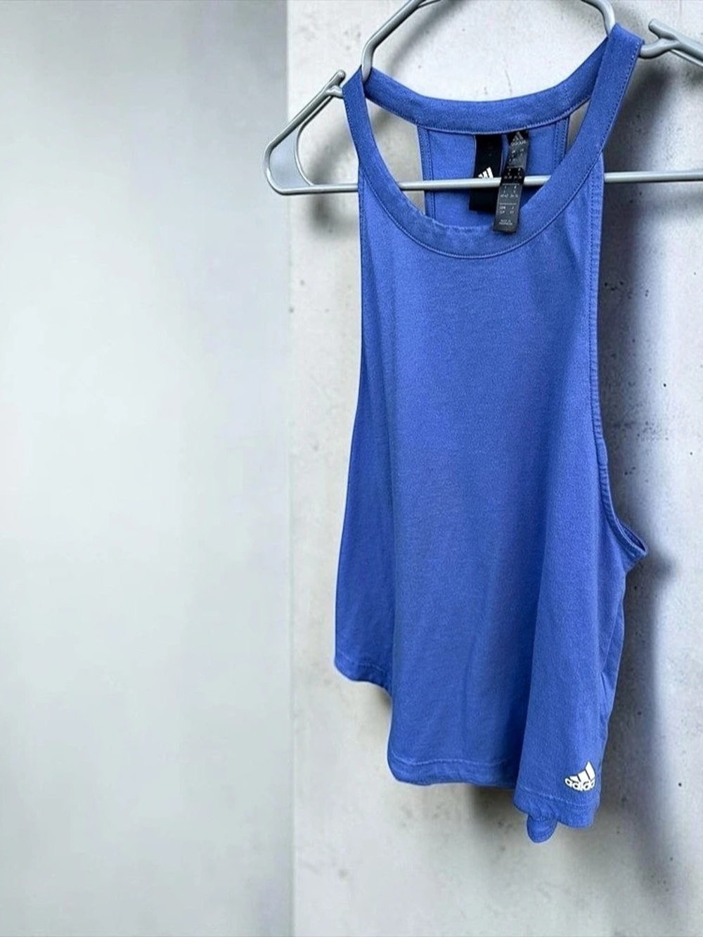 adidas Athletic Tank Top in Blue Size Small